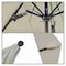California Umbrella 9' Black Aluminum Market Patio Umbrella, Sunbrella Granite 194061335147 - alternate 2